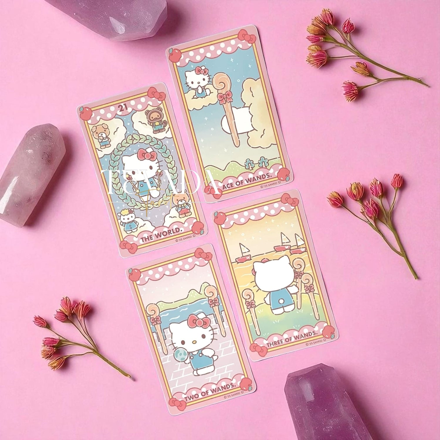 Discover Luna’s Hello Kitty Tarot—78 charming cards with a full-color guidebook. Perfect for beginners or collectors seeking intuitive readings, healing, and magical self-discovery.