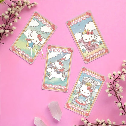 Discover Luna’s Hello Kitty Tarot—78 charming cards with a full-color guidebook. Perfect for beginners or collectors seeking intuitive readings, healing, and magical self-discovery.