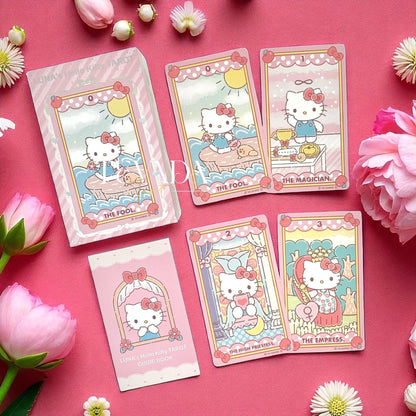 Discover Luna’s Hello Kitty Tarot—78 charming cards with a full-color guidebook. Perfect for beginners or collectors seeking intuitive readings, healing, and magical self-discovery.