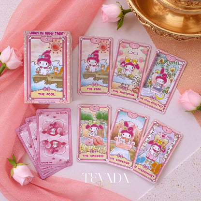Explore intuitive tarot readings through adorable My Melody illustrations. A beginner-friendly 78-card deck for Sanrio fans and spiritual seekers.