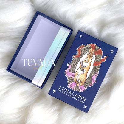 Channel your inner bunny with the Lunalapin Tarot V2!  This enchanting deck uses playful art and intuitive messages to guide you on your path to self-discovery.  Perfect for tarot beginners &amp; enthusiasts!