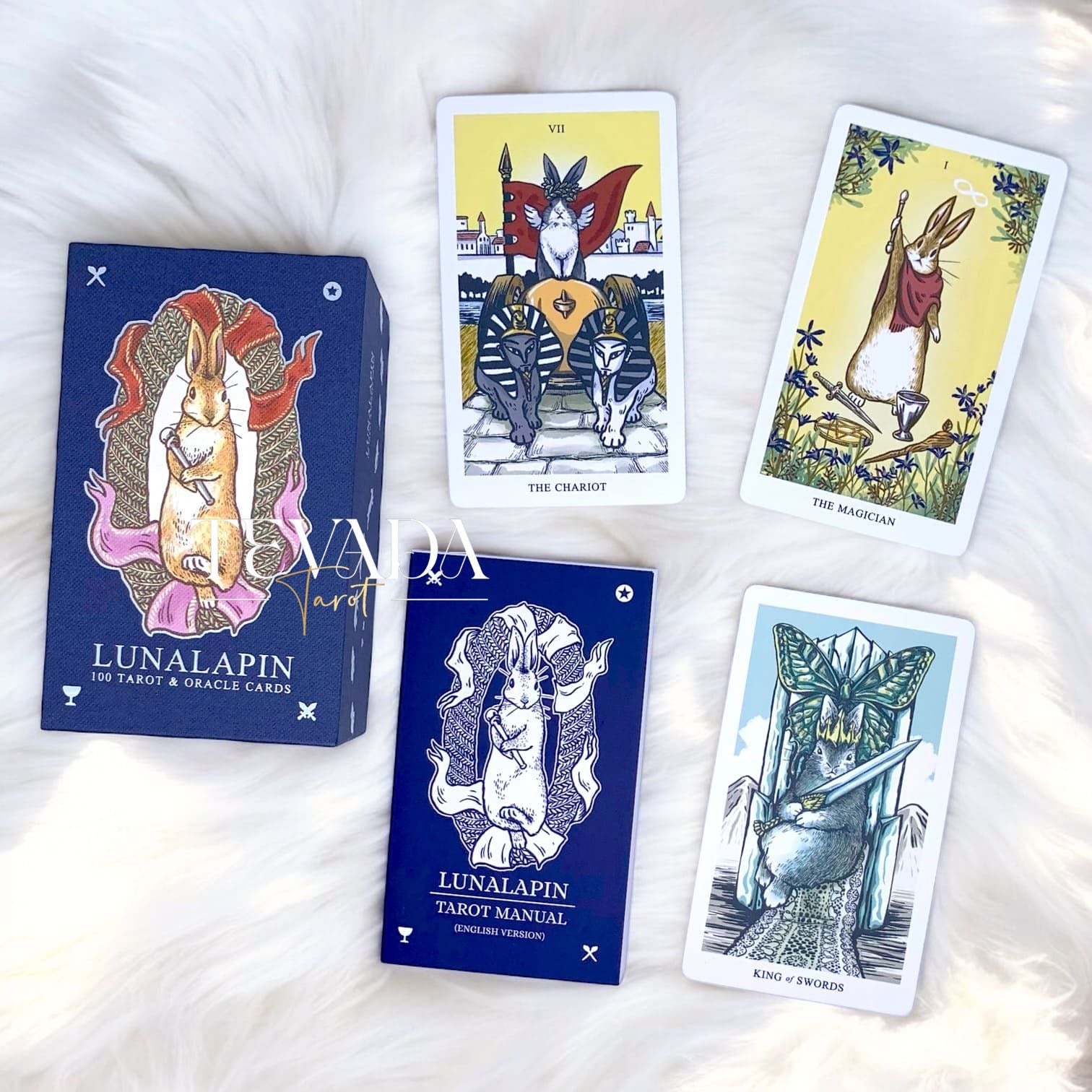 Channel your inner bunny with the Lunalapin Tarot V2!  This enchanting deck uses playful art and intuitive messages to guide you on your path to self-discovery.  Perfect for tarot beginners &amp; enthusiasts!