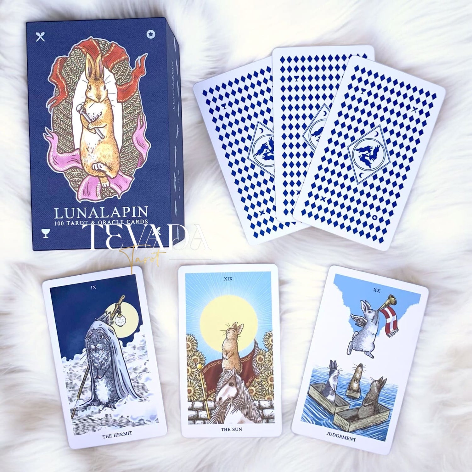 Channel your inner bunny with the Lunalapin Tarot V2!  This enchanting deck uses playful art and intuitive messages to guide you on your path to self-discovery.  Perfect for tarot beginners &amp; enthusiasts!