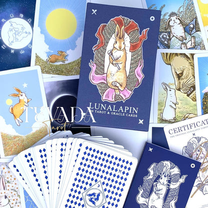 Channel your inner bunny with the Lunalapin Tarot V2!  This enchanting deck uses playful art and intuitive messages to guide you on your path to self-discovery.  Perfect for tarot beginners &amp; enthusiasts!