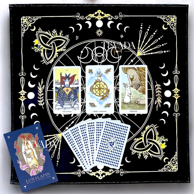 The PAST-PRESENT-FUTURE Tarot Cloth 