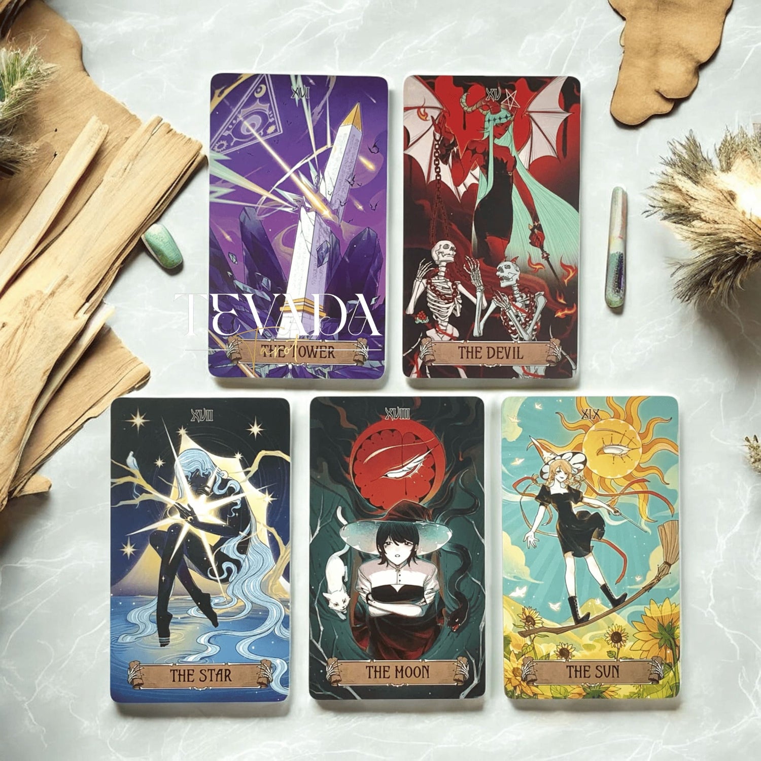 Awaken your inner witch with the Magic Awakening Tarot DELUXE Edition — a collector’s deck woven with forest magic, ancient pacts, and intuitive guidance for your spiritual journey.