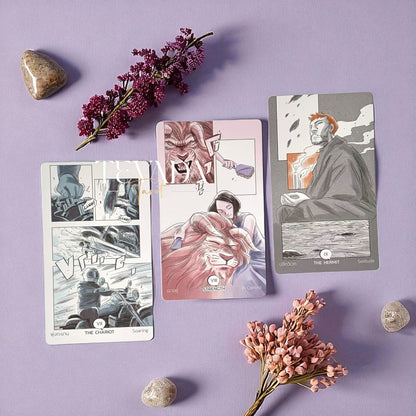 Discover the Manga Tarot, a 78-card deck blending intuitive guidance and manga artistry. Unlock insight, embrace clarity, and explore self-discovery through powerful storytelling.