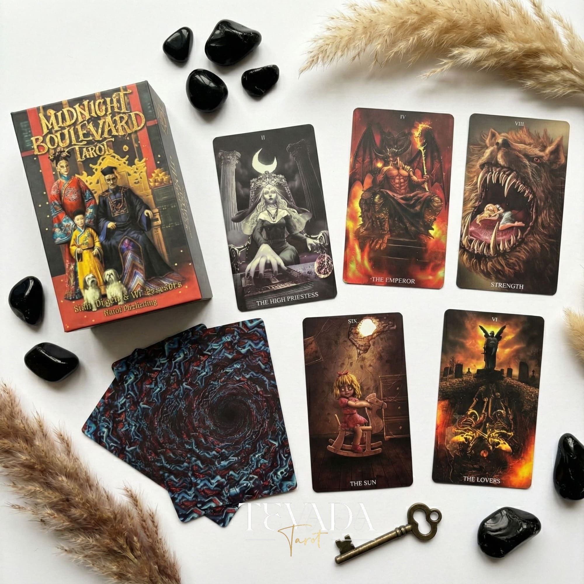 THE GALAXY Velvet Tarot Pouch | TEVADA Tarot