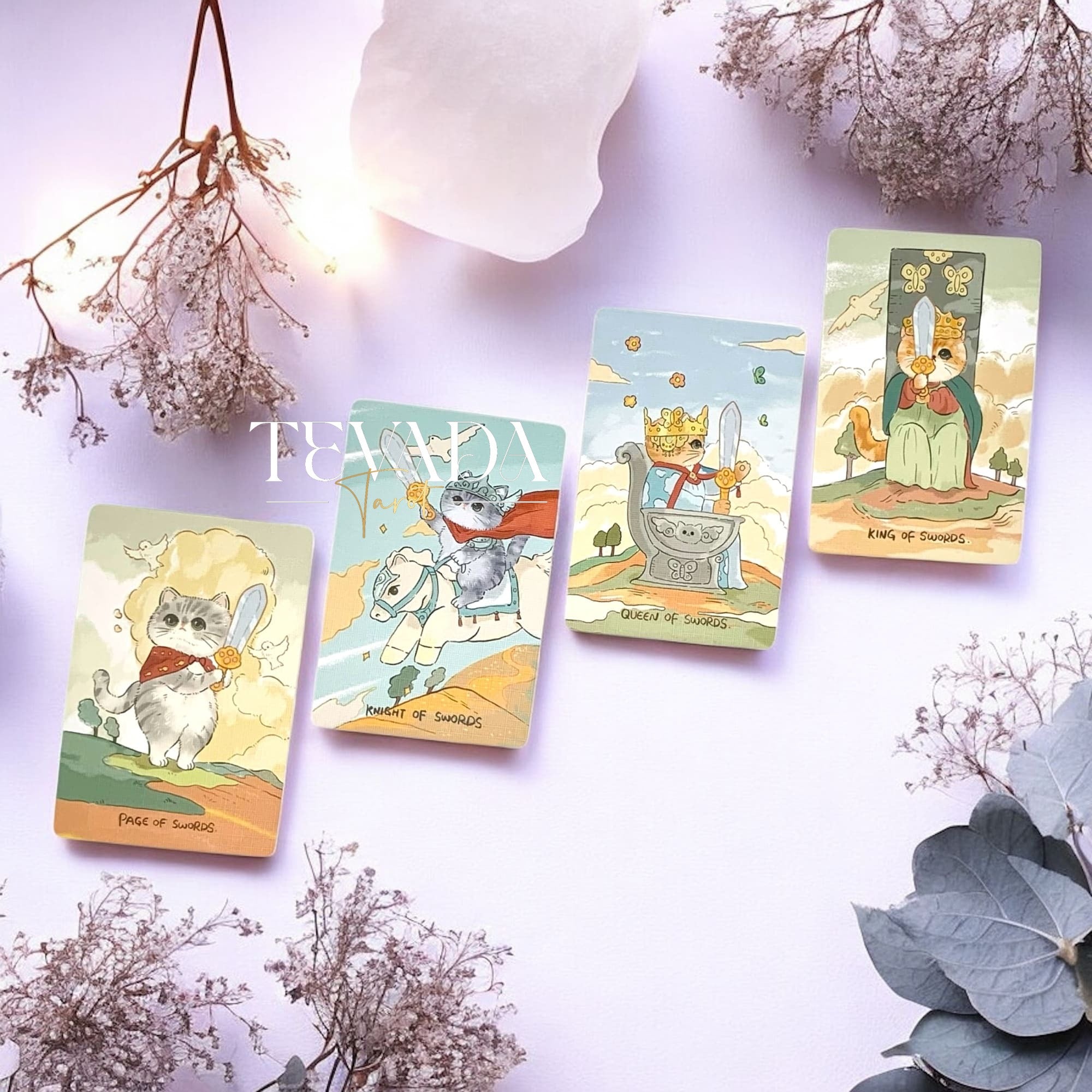Discover the Mita Cat Tarot Pocket—78 magical cat-themed tarot cards for intuitive readings, guidance, and daily inspiration. Perfect for tarot lovers and beginners alike.