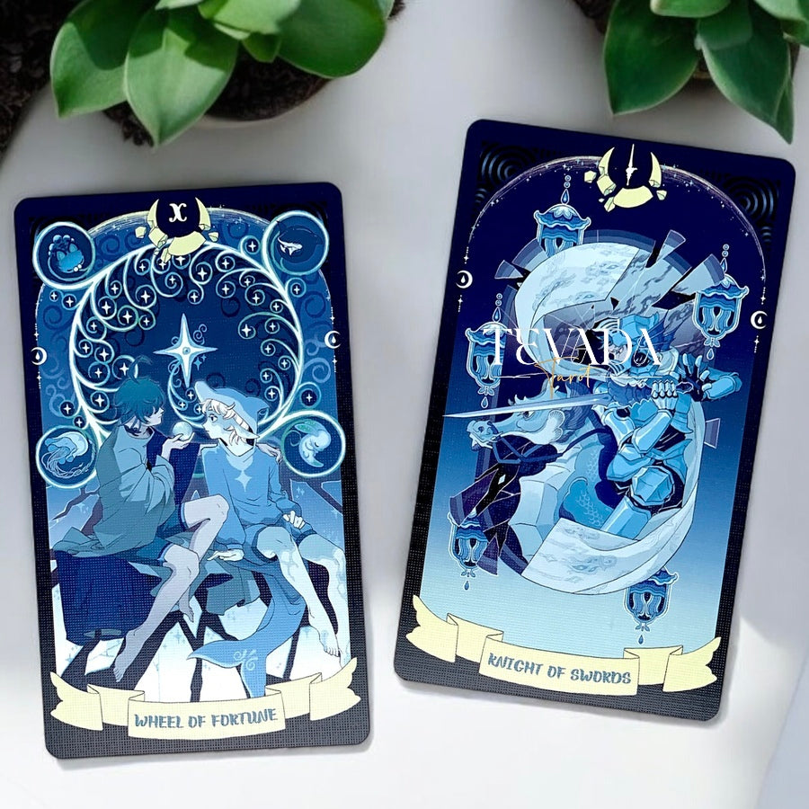 Unlock intuitive insights with the Sea in the Moonlight Tarot. This 78-card underwater-themed deck guides your journey of self-discovery, inspired by a magical albino dolphin’s story