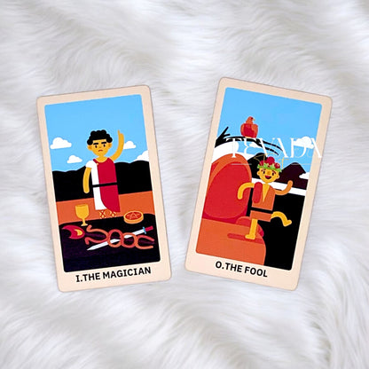 Unlock intuitive guidance with the Monsoon Island Tarot. Featuring 78 vibrant, minimalist cards, this deck blends storybook charm with approachable wisdom for seekers of all levels.