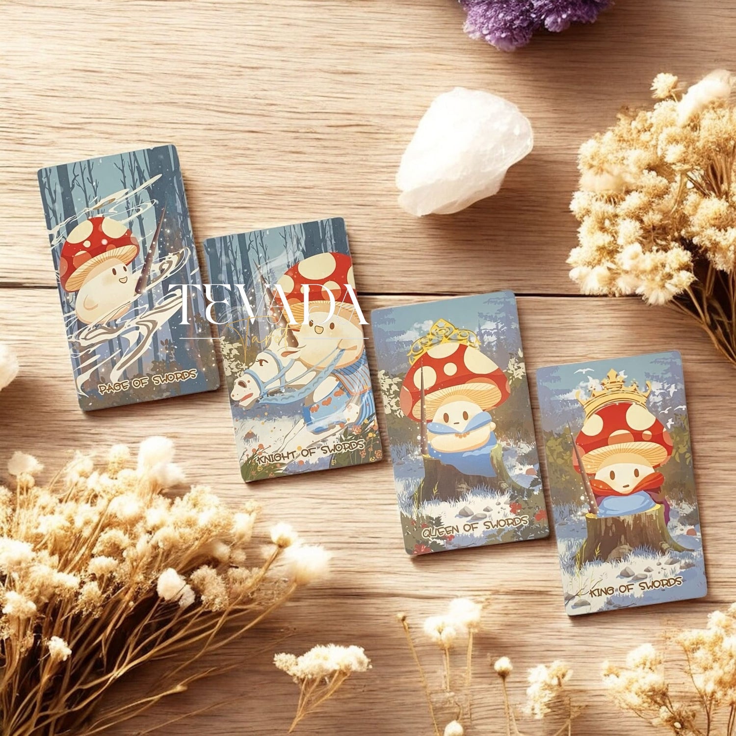Explore the Mushroom Tarot DELUXE Edition—78 intuitively illustrated cards inspired by the wisdom of nature, guiding you through growth, balance, and spiritual transformation.
