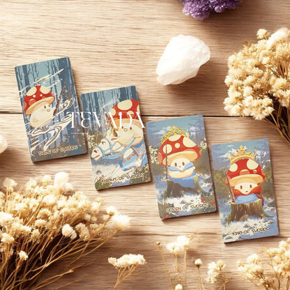 Explore the Mushroom Tarot DELUXE Edition—78 intuitively illustrated cards inspired by the wisdom of nature, guiding you through growth, balance, and spiritual transformation.