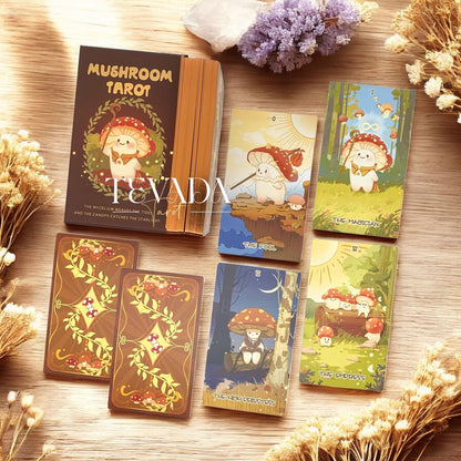 Explore the Mushroom Tarot DELUXE Edition—78 intuitively illustrated cards inspired by the wisdom of nature, guiding you through growth, balance, and spiritual transformation.