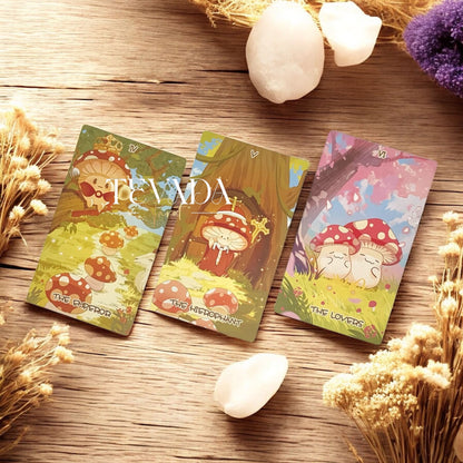 Explore the Mushroom Tarot DELUXE Edition—78 intuitively illustrated cards inspired by the wisdom of nature, guiding you through growth, balance, and spiritual transformation.