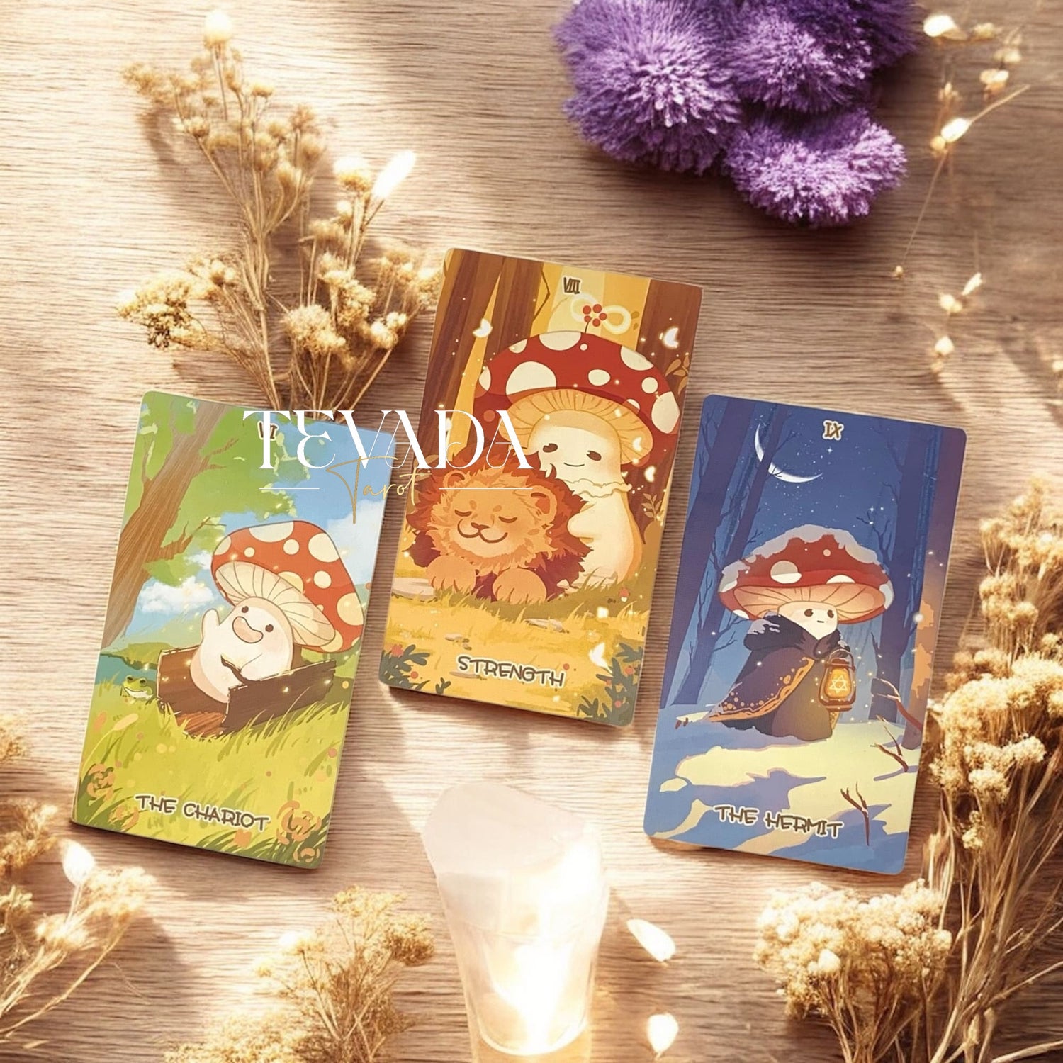 Explore the Mushroom Tarot DELUXE Edition—78 intuitively illustrated cards inspired by the wisdom of nature, guiding you through growth, balance, and spiritual transformation.