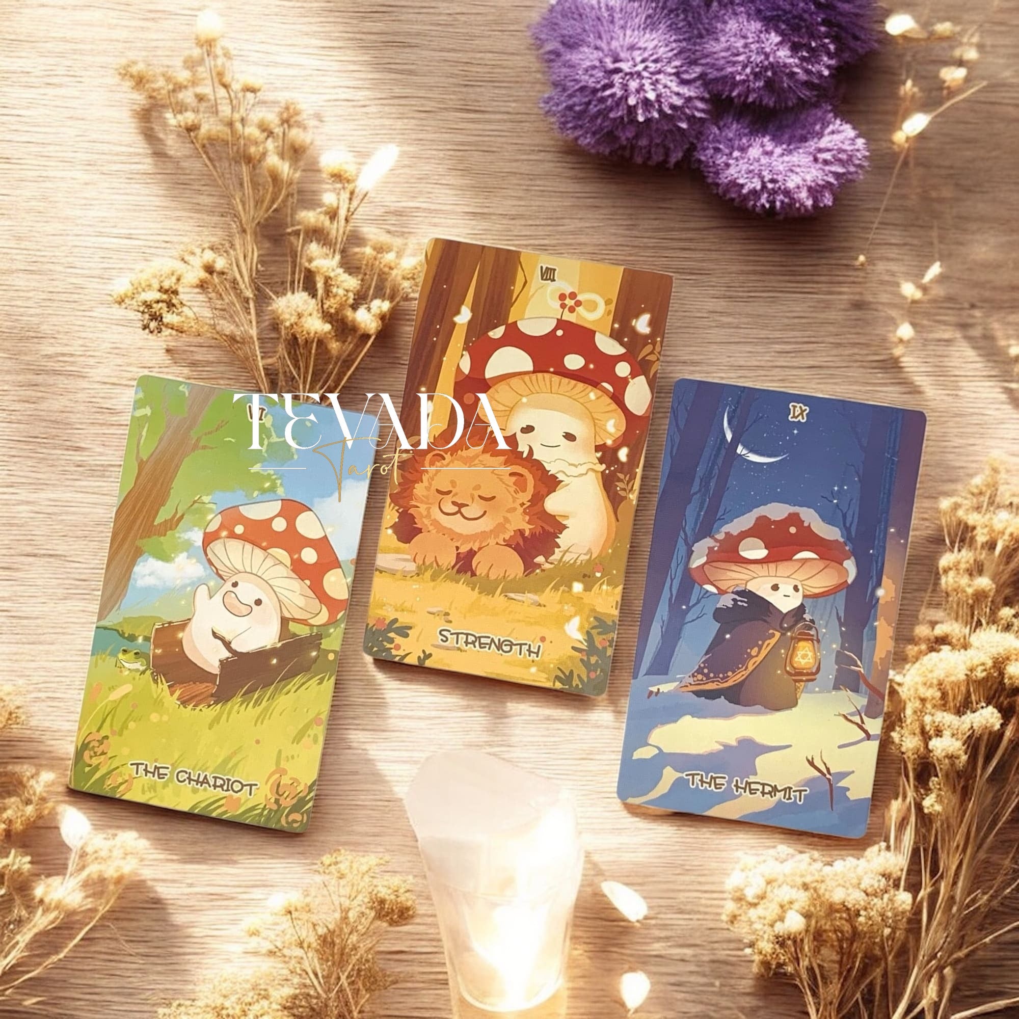 Explore the Mushroom Tarot DELUXE Edition—78 intuitively illustrated cards inspired by the wisdom of nature, guiding you through growth, balance, and spiritual transformation.