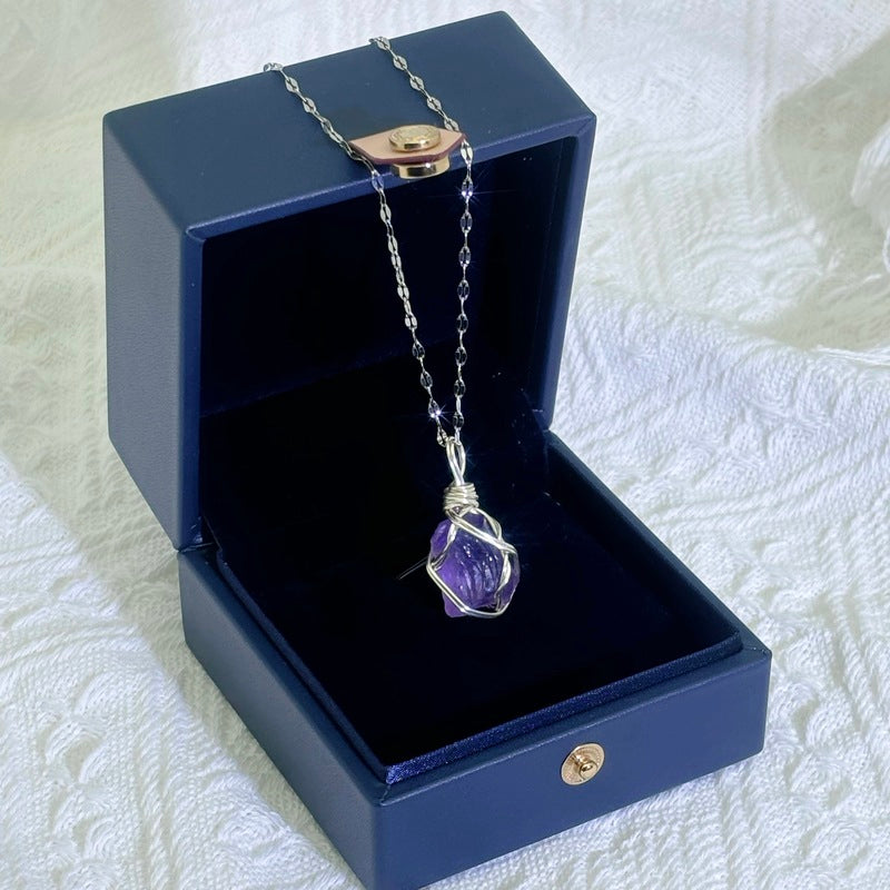 Mystic Crystal Pendant Necklace AMETHYST