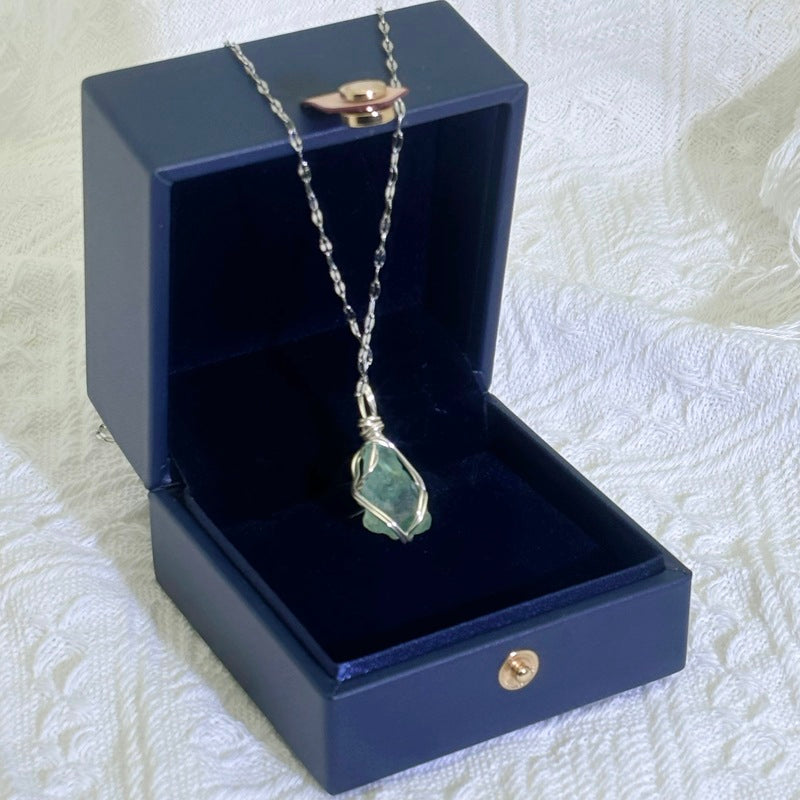 Balance emotions and enhance clarity with the Green Fluorite Mystic Crystal Pendant Necklace. A heart chakra stone for healing, focus, and spiritual protection, perfect for meditation and energy work.