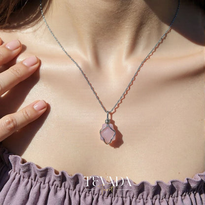 Embrace self-love and emotional healing with the Rose Quartz Mystic Crystal Pendant Necklace. This heart chakra stone attracts love, restores balance, and enhances positive energy for deep spiritual healing.