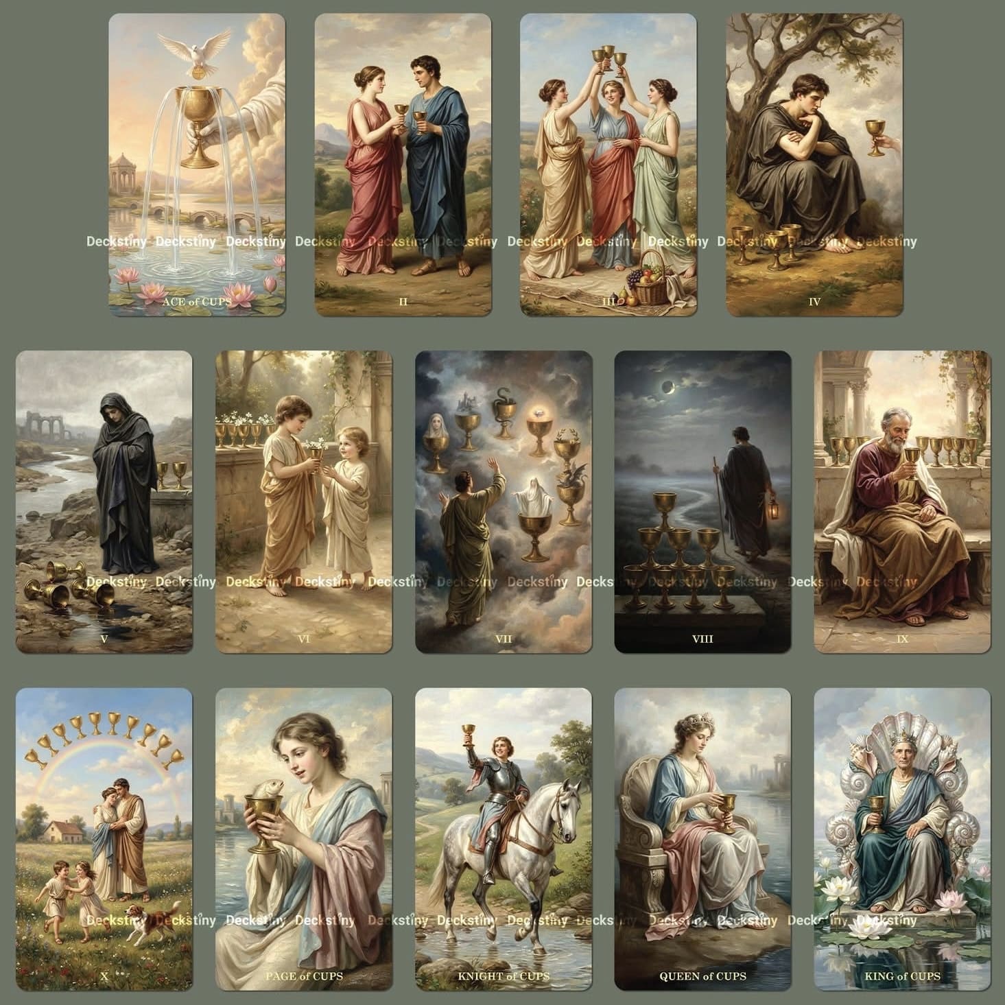 Neophilia Tarot Deck cartes de tarot indépendantes néoclassiques vintage pour une réflexion personnelle profonde et des rituels spirituels quotidiens.