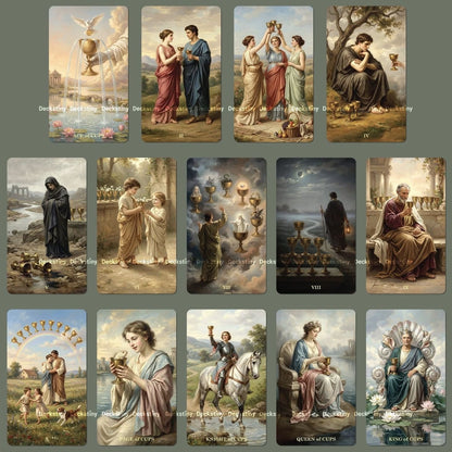 Neophilia Tarot Deck cartes de tarot indépendantes néoclassiques vintage pour une réflexion personnelle profonde et des rituels spirituels quotidiens.