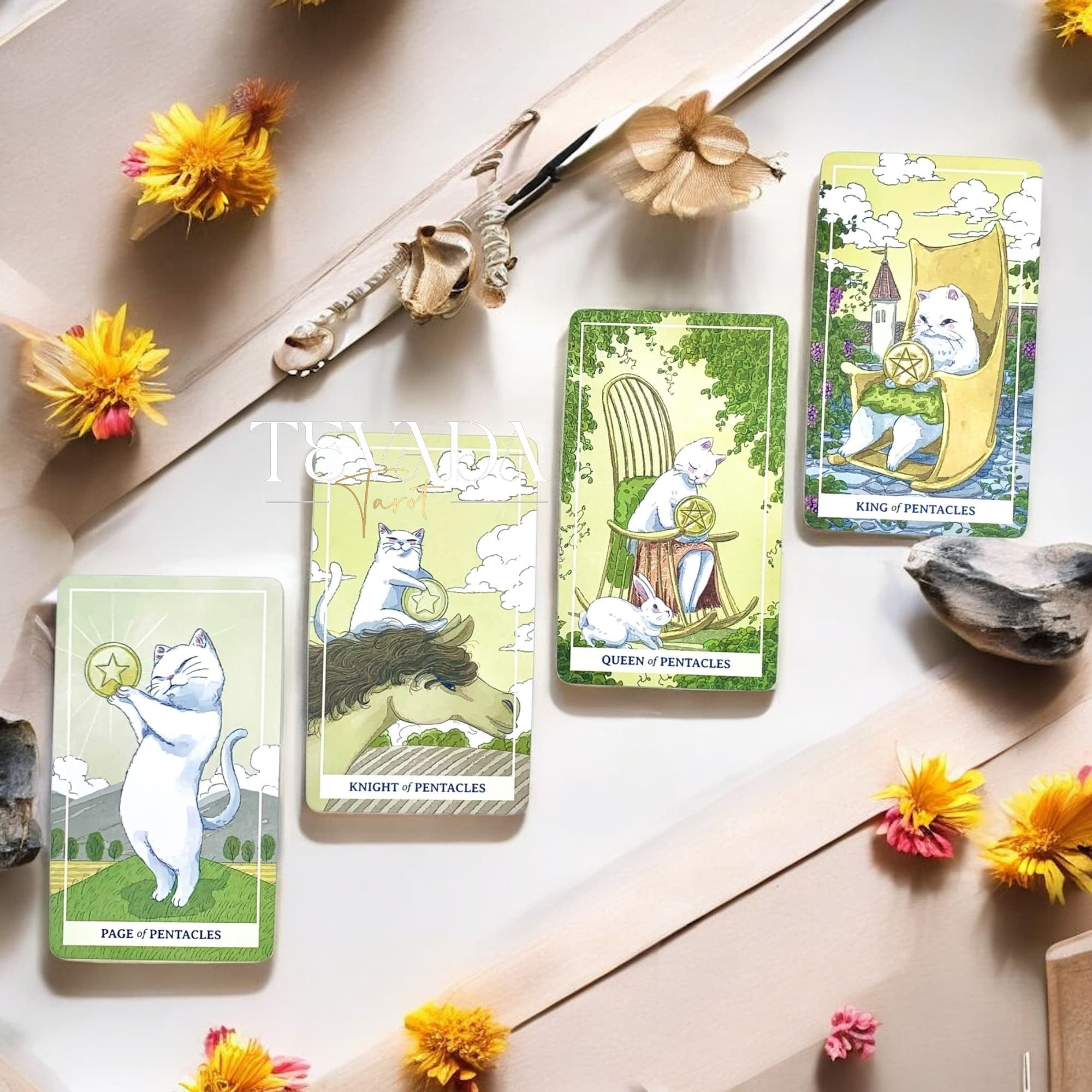 Nimn White Cat Tarot | TEVADA Tarot