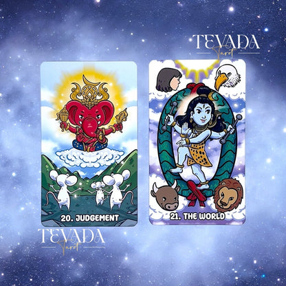 Discover divine guidance with the OmMahaRueyThep Tarot Deck. 78 cards inspired by Hindu gods, designed for wealth and prosperity. Perfect for spiritual seekers.