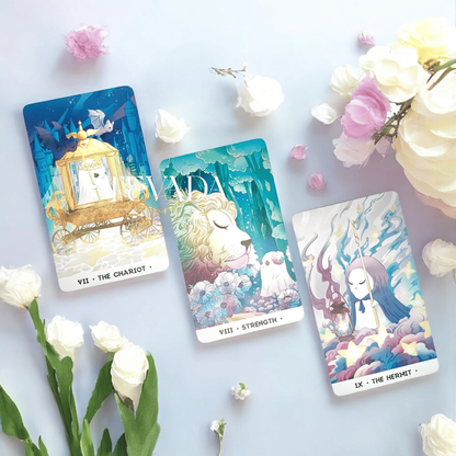 Unveil your intuition with the Orchid Valley Tarot! This 78-card deck by Cute Orchid Company features enchanting imagery and whimsical themes, offering profound guidance for tarot enthusiasts and curious beginners alike.