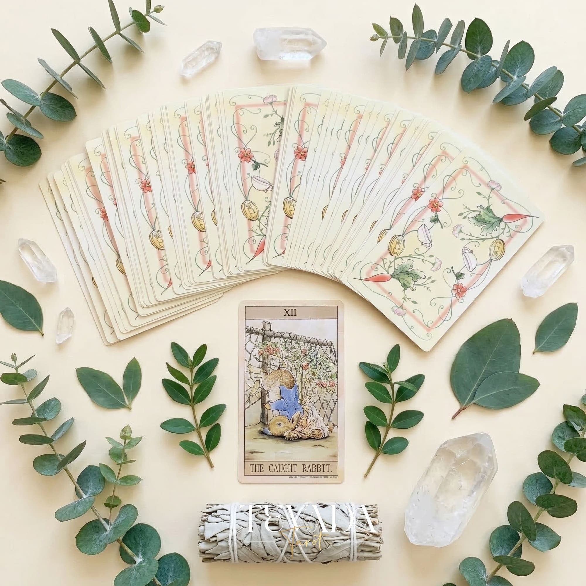 Peter Rabbit Tarot by Luna Factory whimsical nostalgic Indie Tarot cards for gentle self reflection and daily rituals.