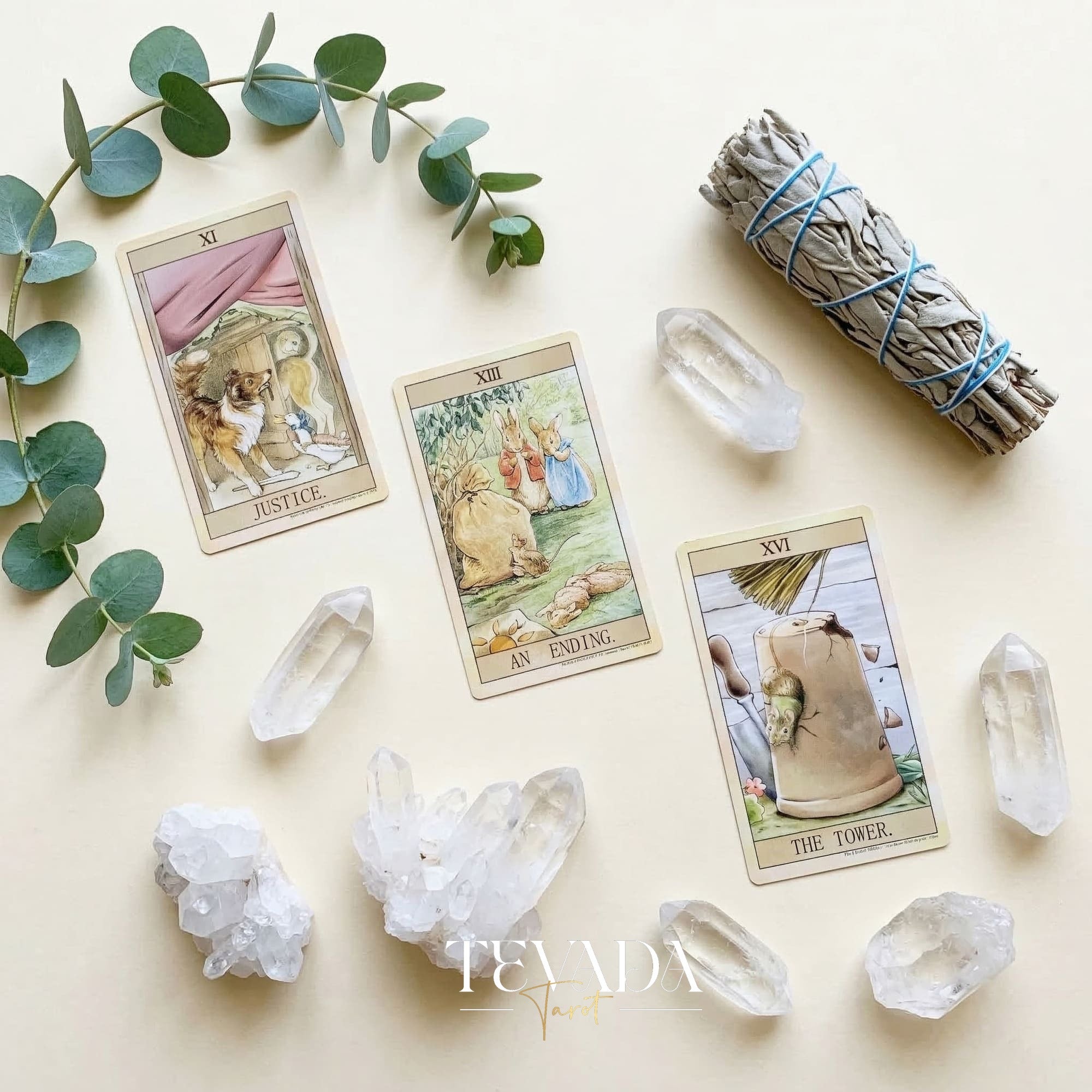Peter Rabbit Tarot by Luna Factory whimsical nostalgic Indie Tarot cards for gentle self reflection and daily rituals.