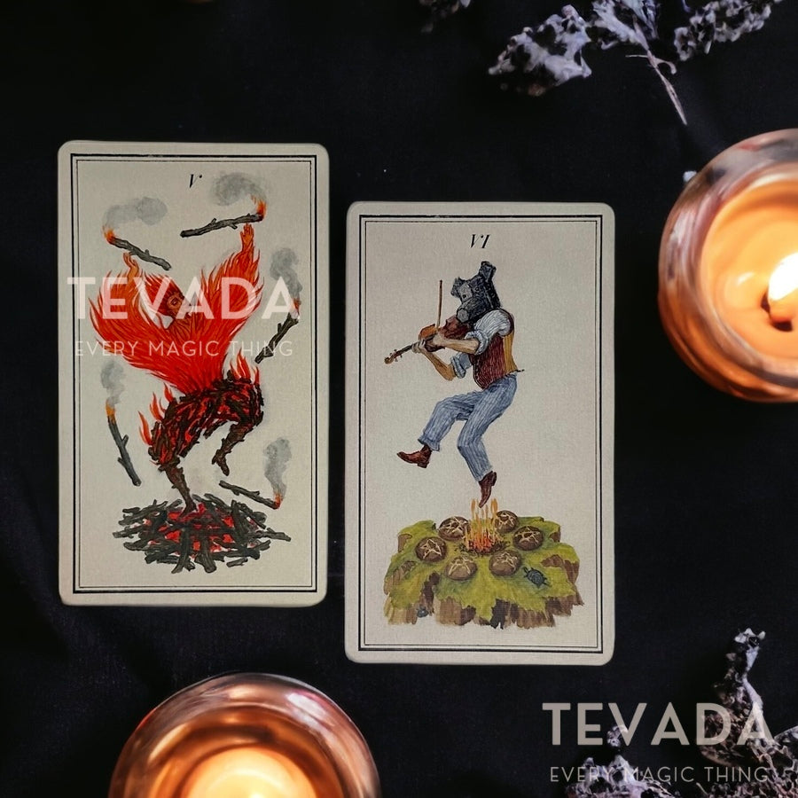Discover the magical Carnival at the End of the World Tarot! A 78-card whimsical tarot deck that guides and empowers you through life's uncertainties. Step into the fantastical now!