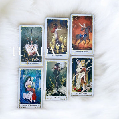 Unlock your intuition with the Silent Desolate Tarot DELUXE. This enchanting 78-card deck features whimsical, hand-drawn art, perfect for divination and personal growth. Discover clarity and magic!