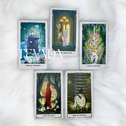 Unlock your intuition with the Silent Desolate Tarot DELUXE. This enchanting 78-card deck features whimsical, hand-drawn art, perfect for divination and personal growth. Discover clarity and magic!