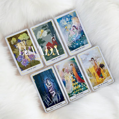 Unlock your intuition with the Silent Desolate Tarot DELUXE. This enchanting 78-card deck features whimsical, hand-drawn art, perfect for divination and personal growth. Discover clarity and magic!