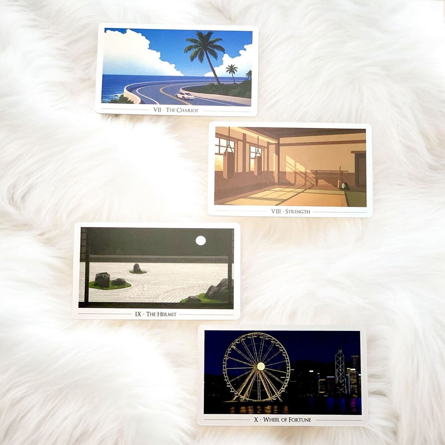 Explore the beauty of tarot through scenic landscapes and calming visuals. The Picturesque Tarot deck blends intuitive guidance with tranquil everyday environments.