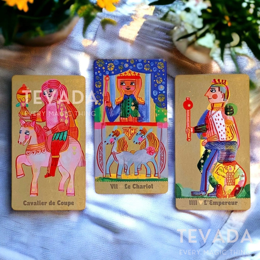 Discover the joy of PipSpeak Tarot, a 78-card Marseille-style deck perfect for intuitive, everyday wisdom. Connect to tarot&