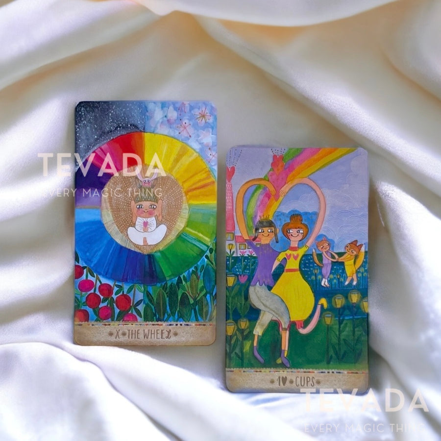 Unlock the magic of intuition with the Playful Heart Tarot! Dive into a world of adorable creatures and vibrant colors. Ideal for Cartoon Tarot Deck enthusiasts.