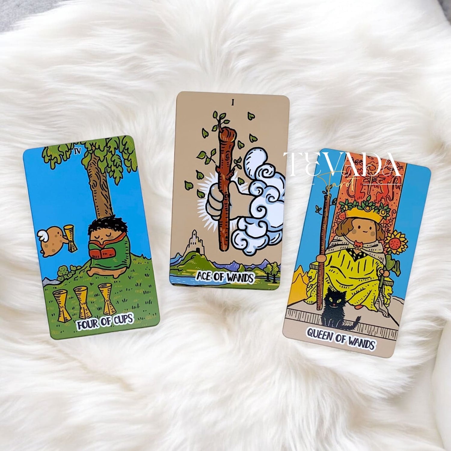 Discover the Potato Waite Tarot DELUXE, a whimsical 78-card deck featuring happy potatoes. Perfect for tarot beginners and pros seeking playful guidance and magical insights.