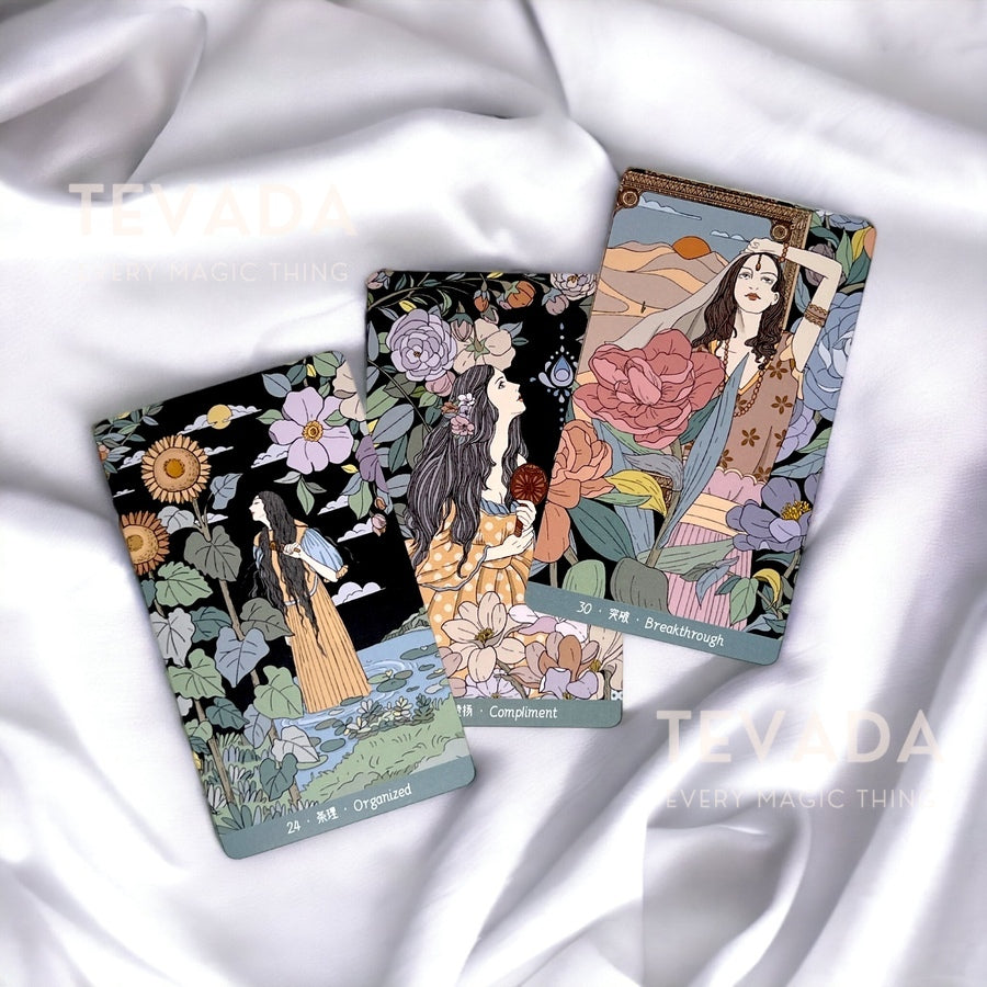 Unlock your intuition with the Quest Enlightenment Cards—a stunning Beautiful Oracle Deck. Dive deep into self-exploration and wisdom with 36 art nouveau-inspired cards. Ignite your spiritual journey today!