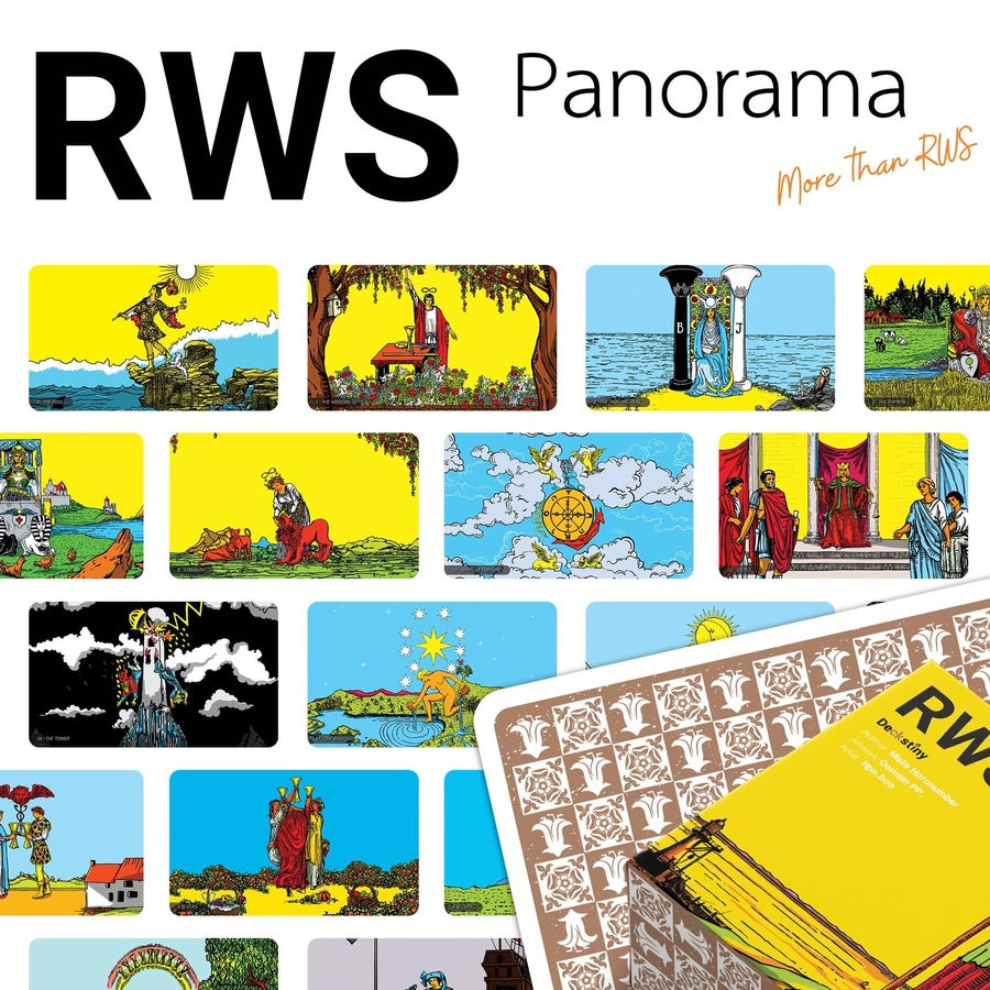 Explore the RWS Panorama Tarot—a modern Tarot deck with landscape-oriented cards. Delve into panoramic stories and vast landscapes for deeper wisdom