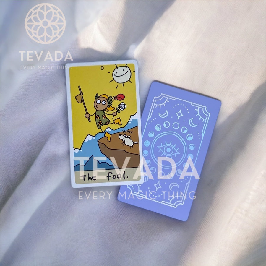Embrace your future with the Really Badly Drawn Tarot - beautifully imperfect hand-drawn cards for a dose of daily positivity. Shop now!