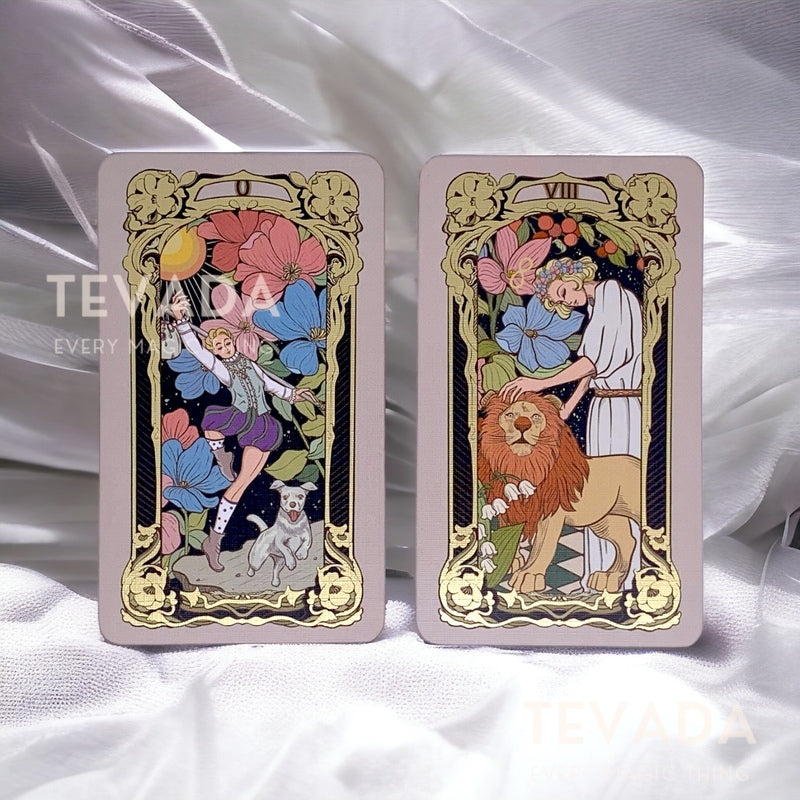 Step into a world of swirling tendrils and ethereal beauty with the Retro Impression Tarot II. This 78-card Art Nouveau masterpiece breathes life into the Rider-Waite-Smith system. Unlock guidance and personal growth through its captivating imagery.