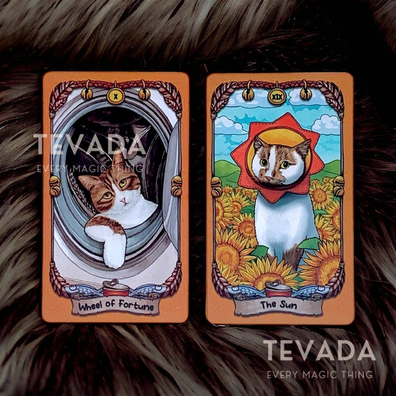 Unleash the purrsonal magic! Save Cats Tarot PVC features rescued cats on each card. Durable, unique & supports cat rescue. Perfect for cat lovers & tarot enthusiasts.