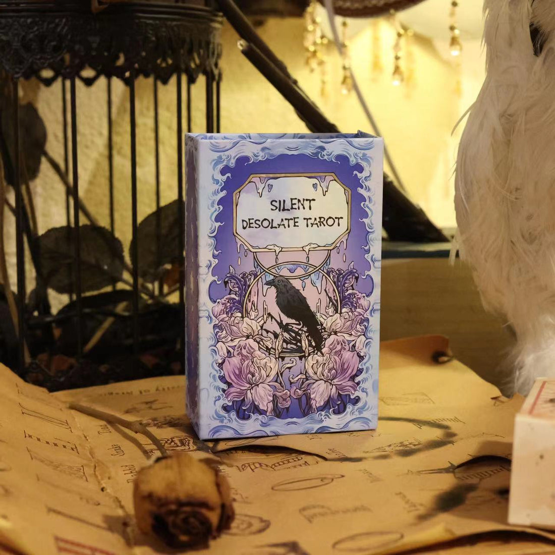 Unlock your intuition with the Silent Desolate Tarot DELUXE. This enchanting 78-card deck features whimsical, hand-drawn art, perfect for divination and personal growth. Discover clarity and magic!