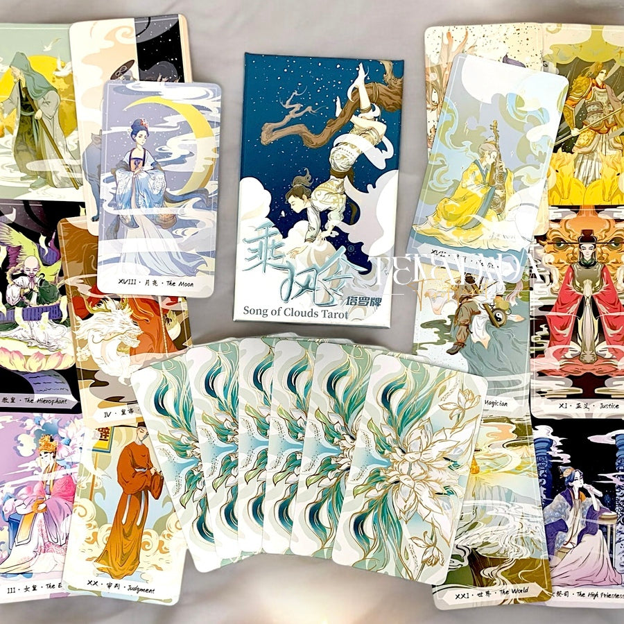 Unveil mystical insights with the Song of Clouds Tarot. This 78-card deck blends Chinese artistry and Tarot wisdom, offering intuitive readings that inspire clarity and personal growth.