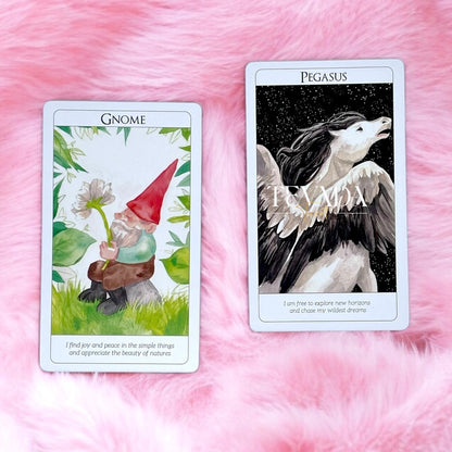 Discover the Soul Creatures Oracle, a 48-card deck illustrated in watercolor style, featuring mythical creatures. Perfect for intuitive guidance, personal growth, and magical reflections.