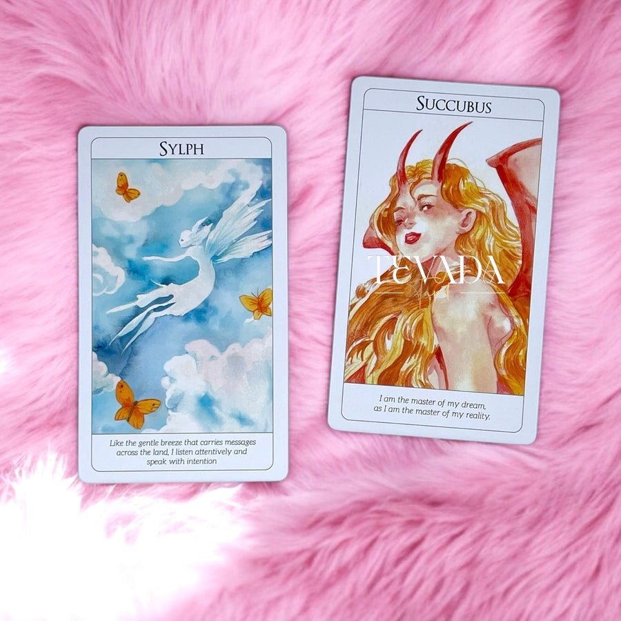 Discover the Soul Creatures Oracle, a 48-card deck illustrated in watercolor style, featuring mythical creatures. Perfect for intuitive guidance, personal growth, and magical reflections.