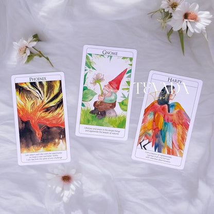 Discover the Soul Creatures Oracle, a 48-card deck illustrated in watercolor style, featuring mythical creatures. Perfect for intuitive guidance, personal growth, and magical reflections.