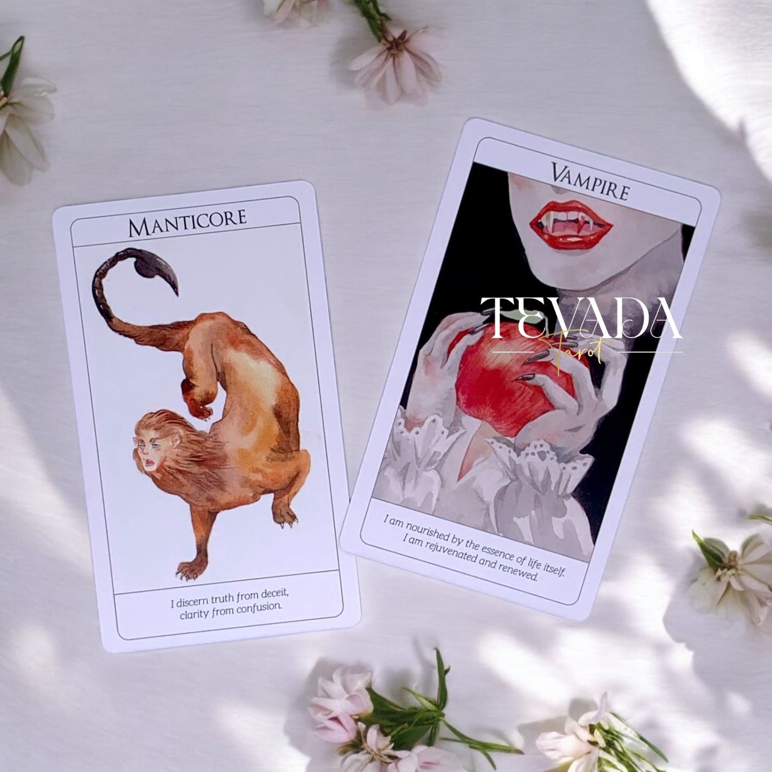 Discover the Soul Creatures Oracle, a 48-card deck illustrated in watercolor style, featuring mythical creatures. Perfect for intuitive guidance, personal growth, and magical reflections.